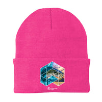 Thumbnail for Fishing Geometry Embroidered Beanie