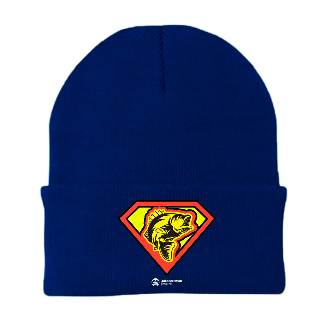 Super Fishing Embroidered Beanie