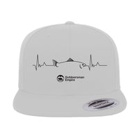 Thumbnail for Fishing Cardiogram Embroidered Flat Bill Cap