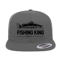 Thumbnail for Fishing King Embroidered Flat Bill Cap