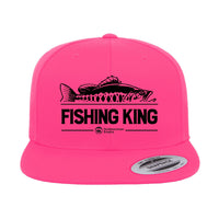 Thumbnail for Fishing King Embroidered Flat Bill Cap