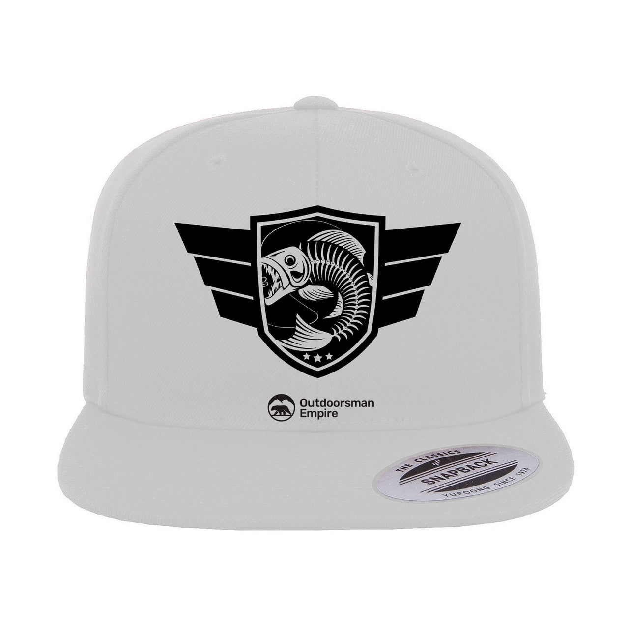 Fishing Air force Embroidered Flat Bill Cap