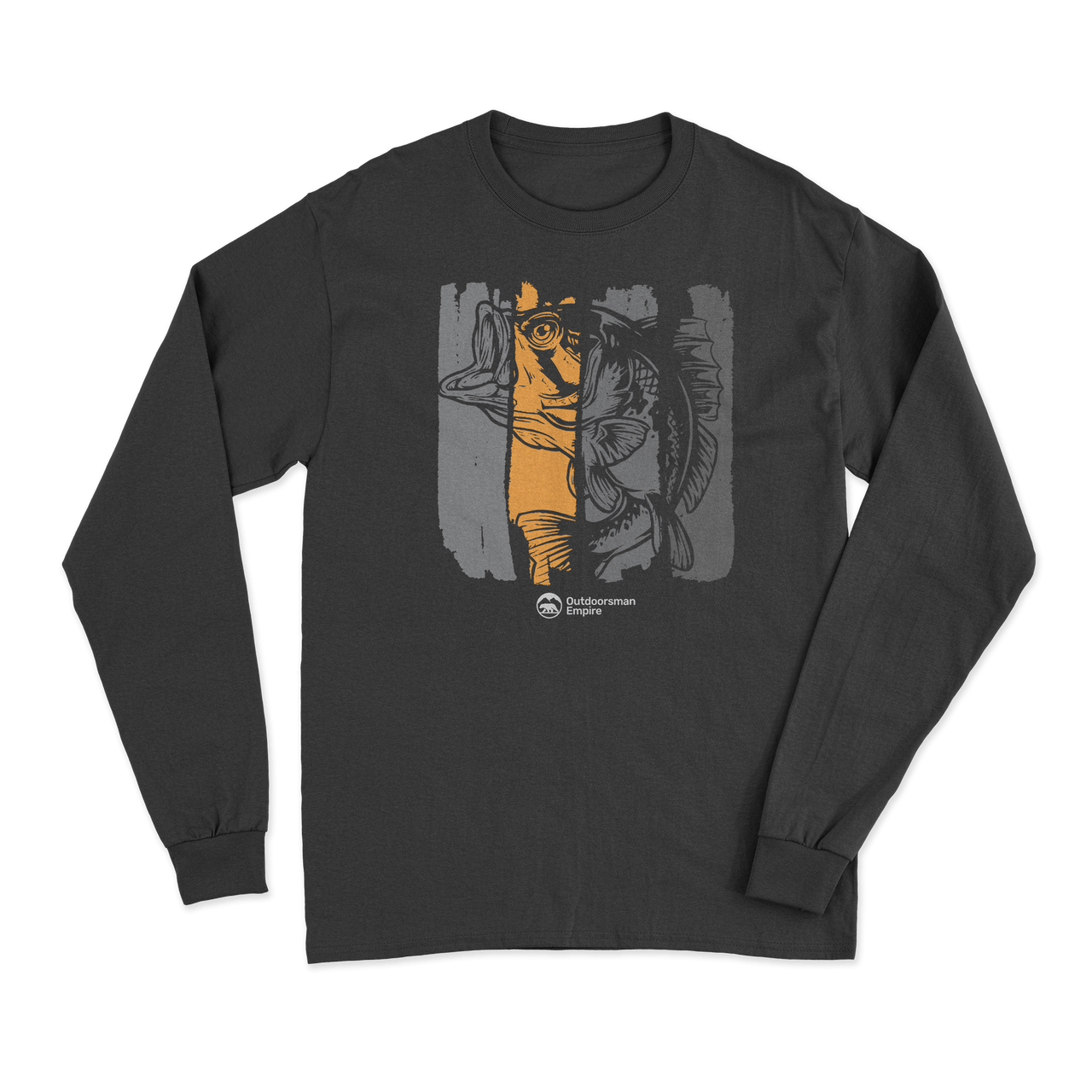 Fishing Grunge Bars' Men Long Sleeve Shirt