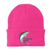 Thumbnail for Fishing Pixelated Embroidered Beanie