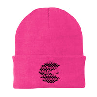 Thumbnail for Fishing Pacman Style Embroidered Beanie