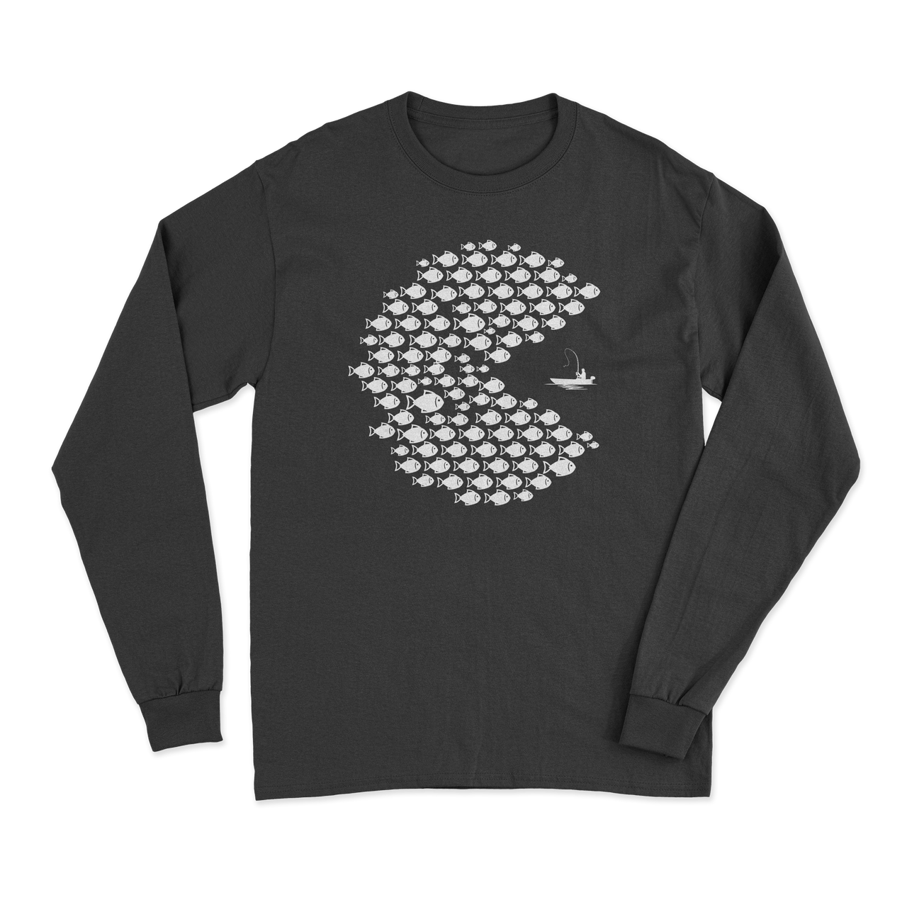 Fishing Pacman Style' Long Sleeve T-Shirt