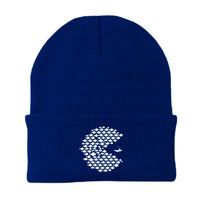 Thumbnail for Fishing Pacman Style Embroidered Beanie