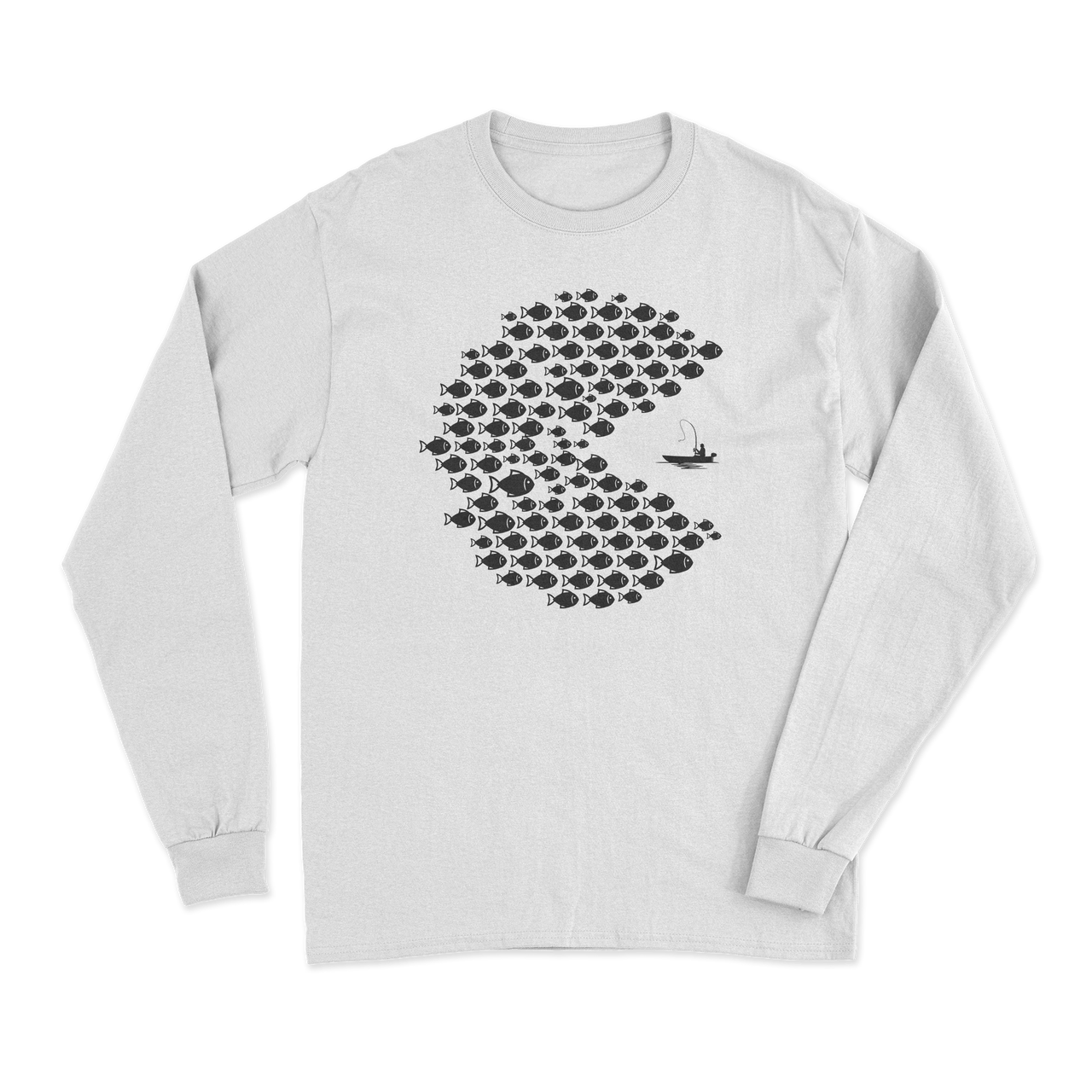 Fishing Pacman Style' Long Sleeve T-Shirt
