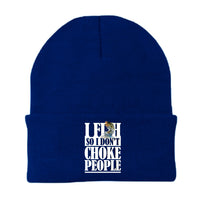 Thumbnail for I Fish So I Don't Choke People Embroidered Beanie