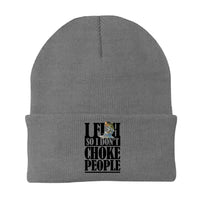 Thumbnail for I Fish So I Don't Choke People Embroidered Beanie