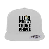 Thumbnail for I Fish So I Don't Choke People Embroidered Flat Bill Cap