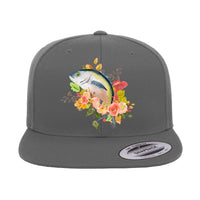 Thumbnail for Fishing Flower Flat Bill Cap