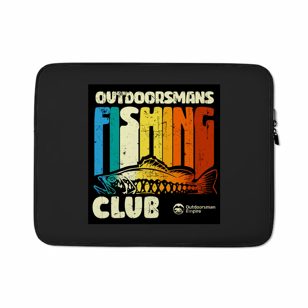 Outdoorsman Fishing Club Laptop Sleeve