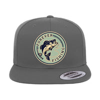 Thumbnail for Forever Fishing Embroidered Flat Bill Cap