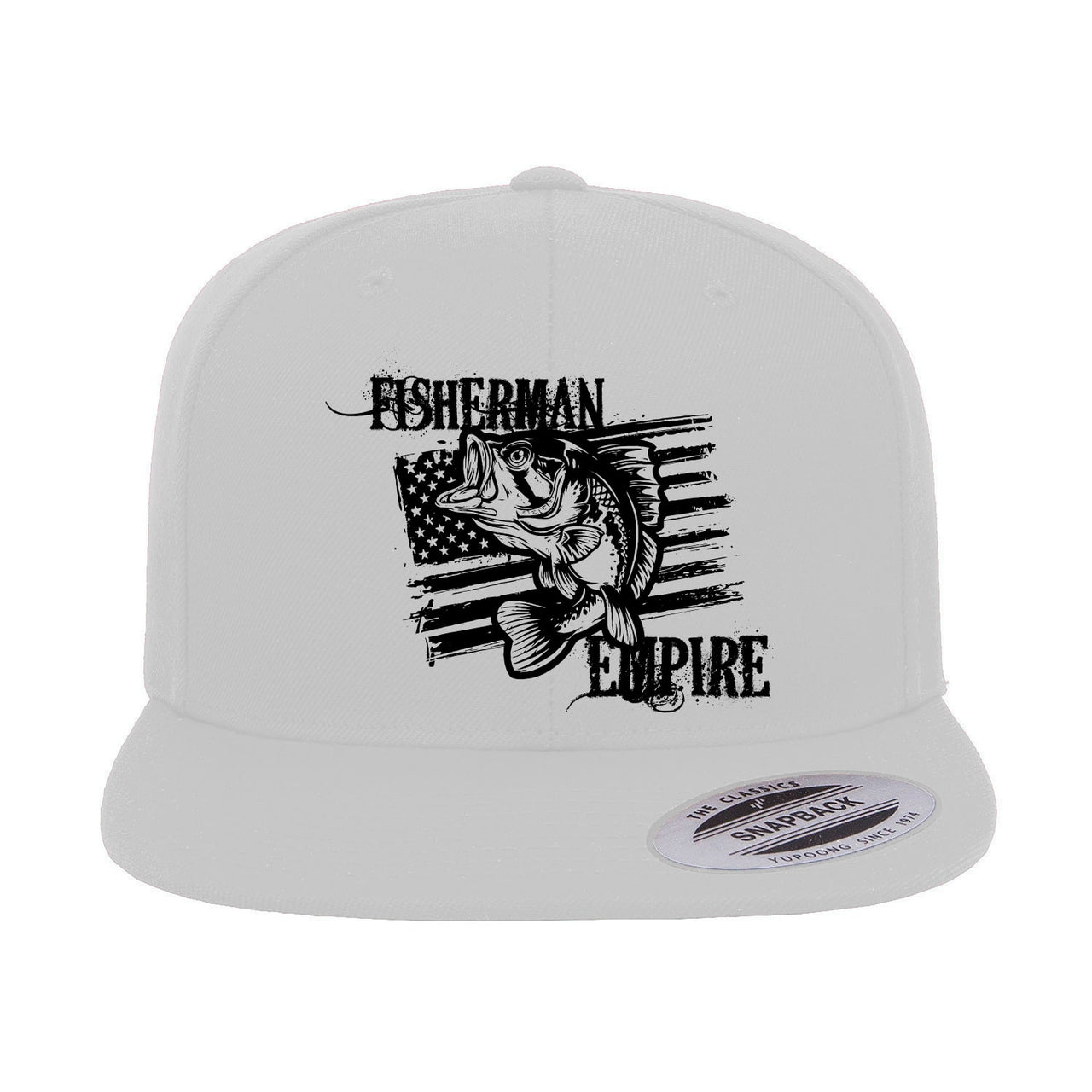 Fisherman Empire Embroidered Flat Bill Cap