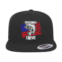 Thumbnail for Fisherman American Empire Color Embroidered Flat Bill Cap