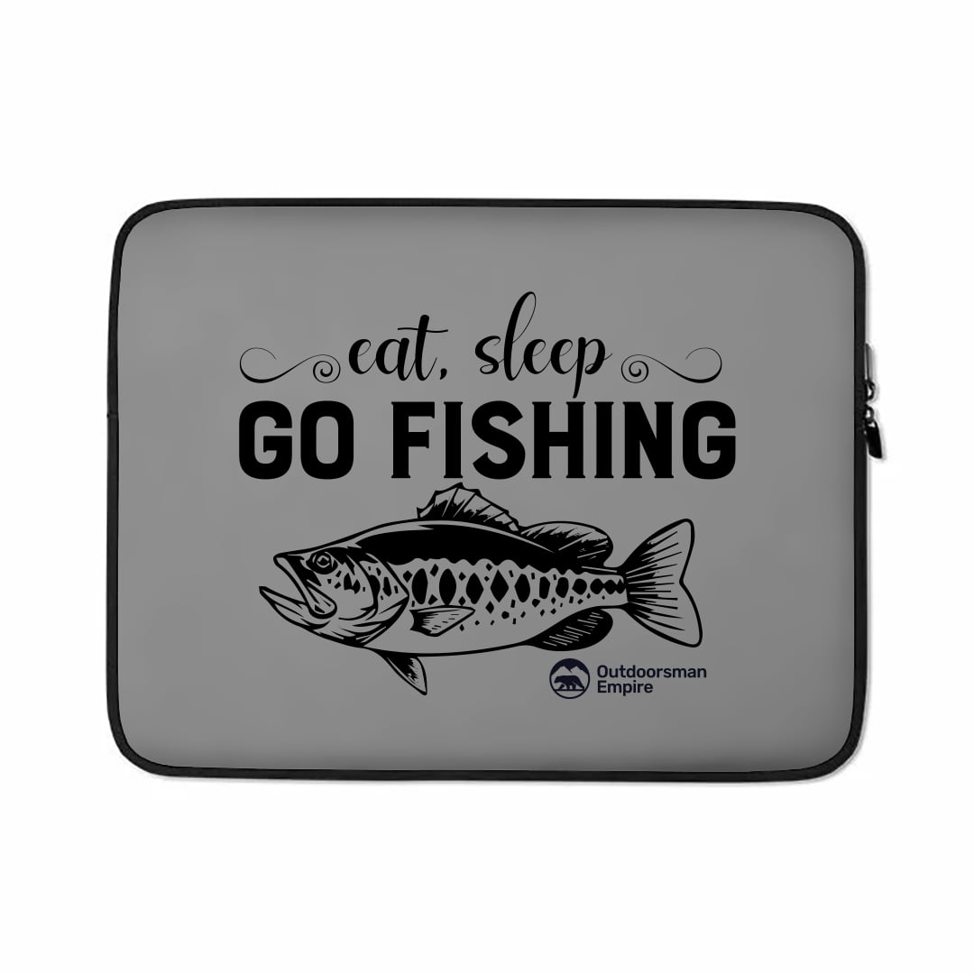 Eat Sleep Go Fishing  Laptop Sleeve