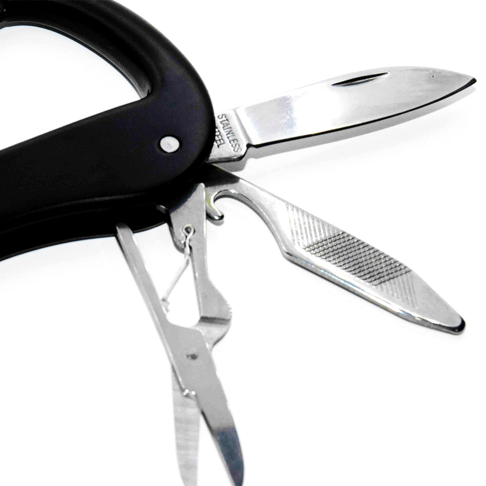 Multifunctional Stainless Steel Carabiner Pocket Knife