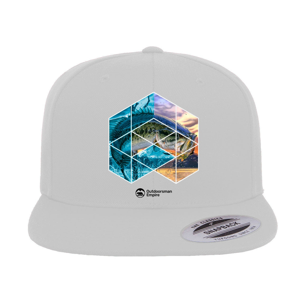 Fishing Geometry Flat Bill Cap