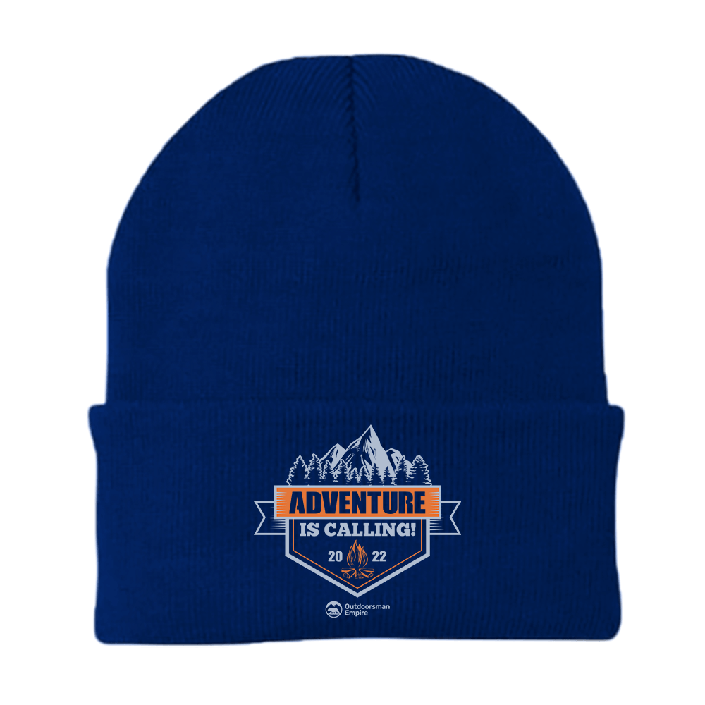 Adventure Is Calling Embroidered Beanie