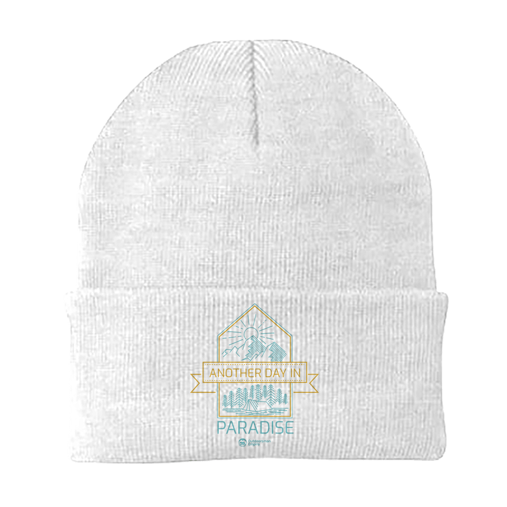 Another Day In Paradise Embroidered Beanie