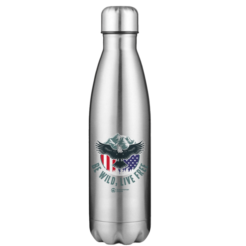 Be Wild Be Free Stainless Steel Water Bottle