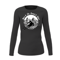 Thumbnail for Born To Ski Forced To Work Women Long Sleeve Shirt