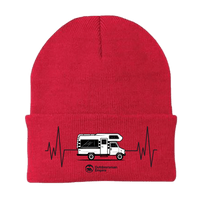Thumbnail for Camping Cardiogram Embroidered Beanie