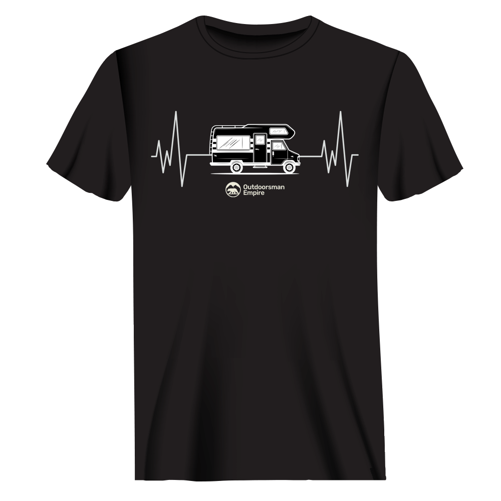 Camping Cardiogram Man T-Shirt
