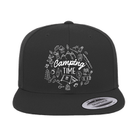 Thumbnail for Camping Elements Embroidered Flat Bill Cap