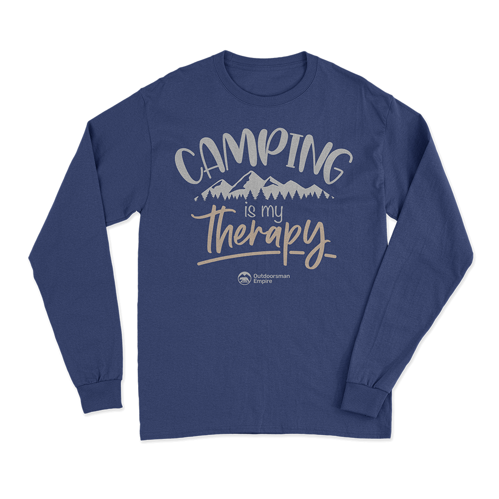Camping Is My Therapy Men Long Sleeve Shirt