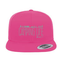 Thumbnail for Camping Life Embroidered Flat Bill Cap