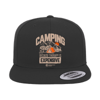 Thumbnail for Camping No Expensive Embroidered Flat Bill Cap