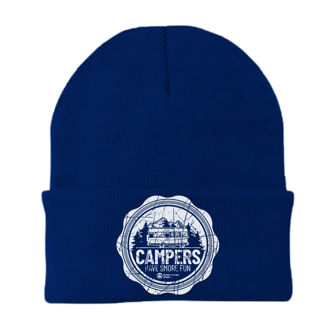 Camping Seal Embroidered Beanie