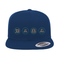 Thumbnail for Camp Life Embroidered Flat Bill Cap