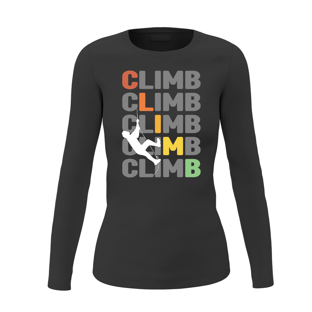 Climbbbbb Women Long Sleeve Shirt