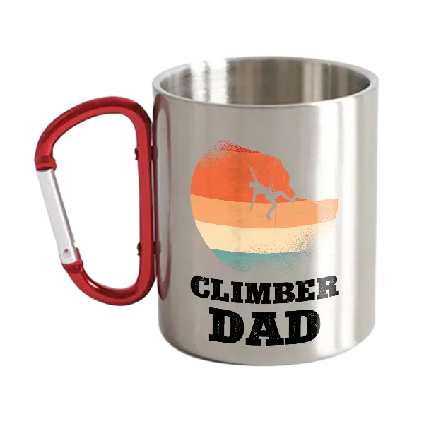 Climber Dad Carabiner Mug 12oz