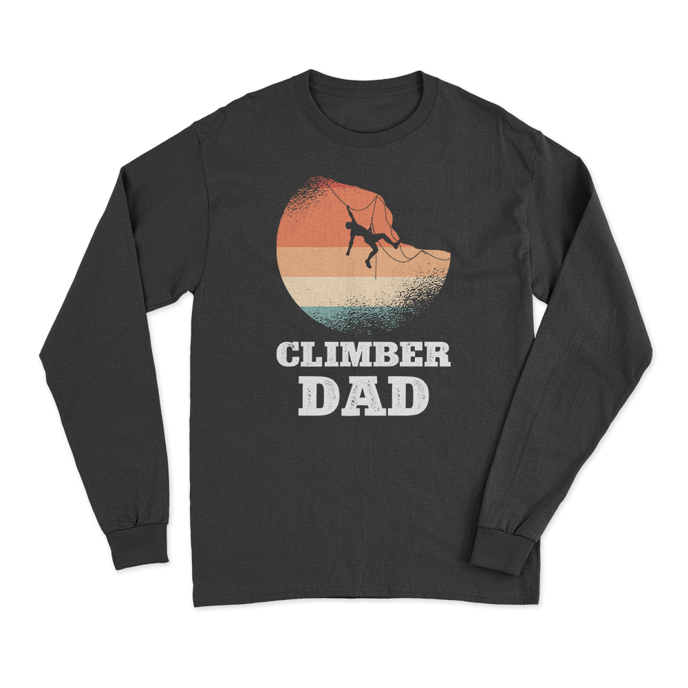 Climber Dad Men Long Sleeve Shirt