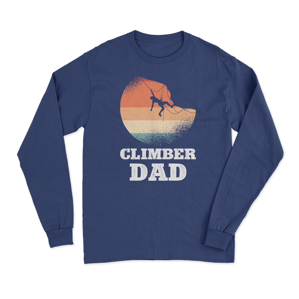 Climber Dad Men Long Sleeve Shirt