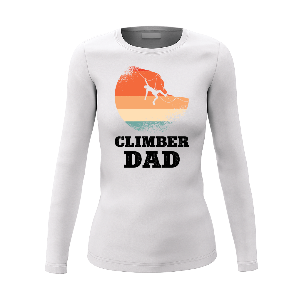 Climber Dad Women Long Sleeve Shirt