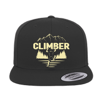 Thumbnail for Climber Embroidered Flat Bill Cap