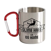 Thumbnail for Climb Hard Or Go Home Carabiner Mug 12oz