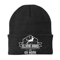 Thumbnail for Climb Hard Or Go Home Embroidered Beanie
