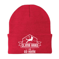 Thumbnail for Climb Hard Or Go Home Embroidered Beanie