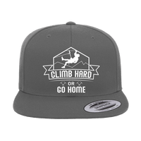 Thumbnail for Climb Hard Or Go Home Embroidered Flat Bill Cap