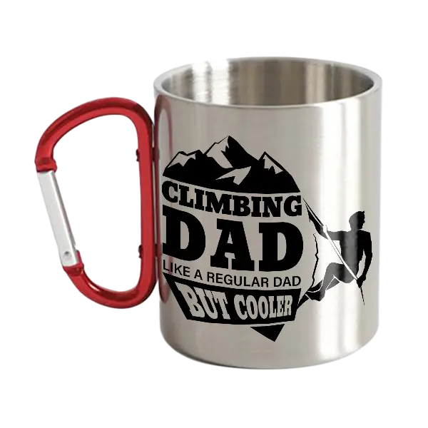 Climbing Dad Carabiner Mug 12oz