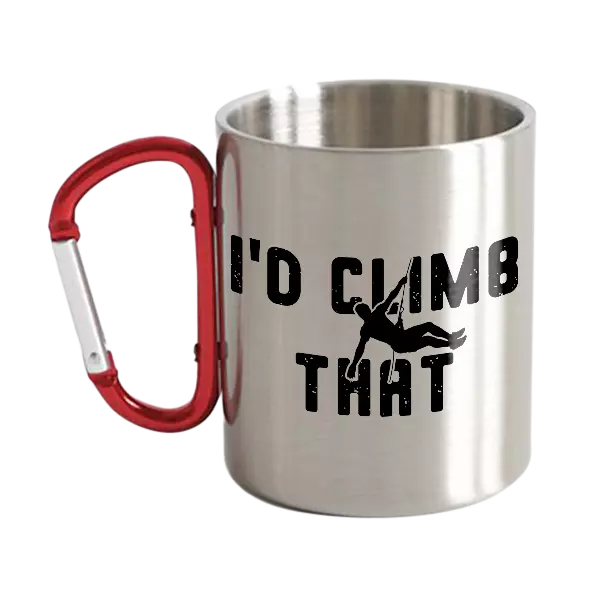 Climbing I'd Climb That Carabiner Mug 12oz
