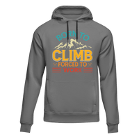 Thumbnail for Climbing Born To Climb Forced To Work Unisex Hoodie