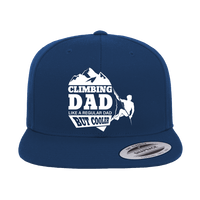 Thumbnail for Climbing Dad Embroidered Flat Bill Cap