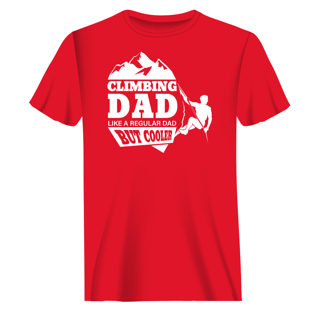 Climbing Dad Man T-Shirt
